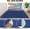 Washable Runner Rug 2x8 – Non-Slip, Woven Cotton, Indoor Hallway, Entryway, Kitchen, Royal Blue